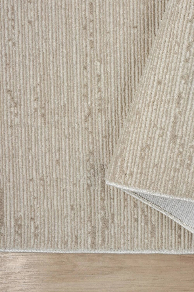 Wheelersburg, Tappeto Materiale Struttura in Tessuto, 200x120 cm Beige