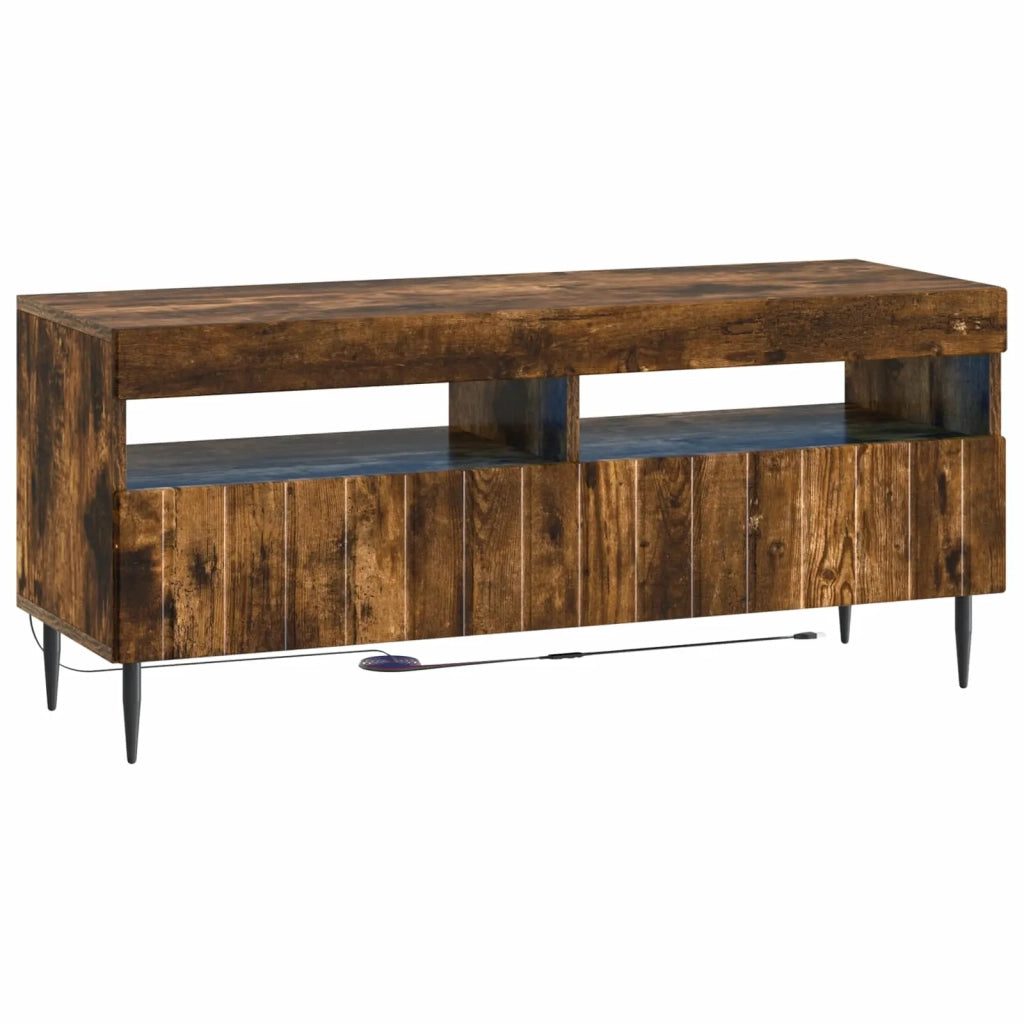 Mobile TV LED a 5 pezzi Rovere Fumo Legno ingegnerizzato 3416521