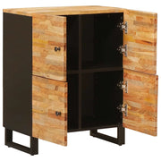 Mobile laterale | Tavolo laterale | Tavolino Marrone 60 x 33 x 75 cm Legno di mango massello