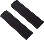 Protezione Cintura di Sicurezza 2 Pezzi - Cuscino di Copertura per Cintura di Sicurezza Comfortevole - Schienale Automatico con Cuscino per Spalla - Copertura per Cintura di Sicurezza per Viaggi - Adatto per Adulti e Bambini - Nero
