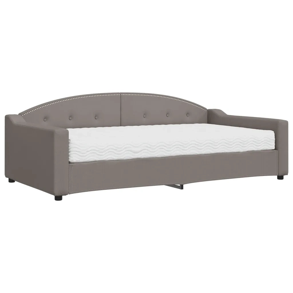Divano letto | Sof¨¤ letto | Letto singolo con Materasso Tortora 100x200 cm in Tessuto