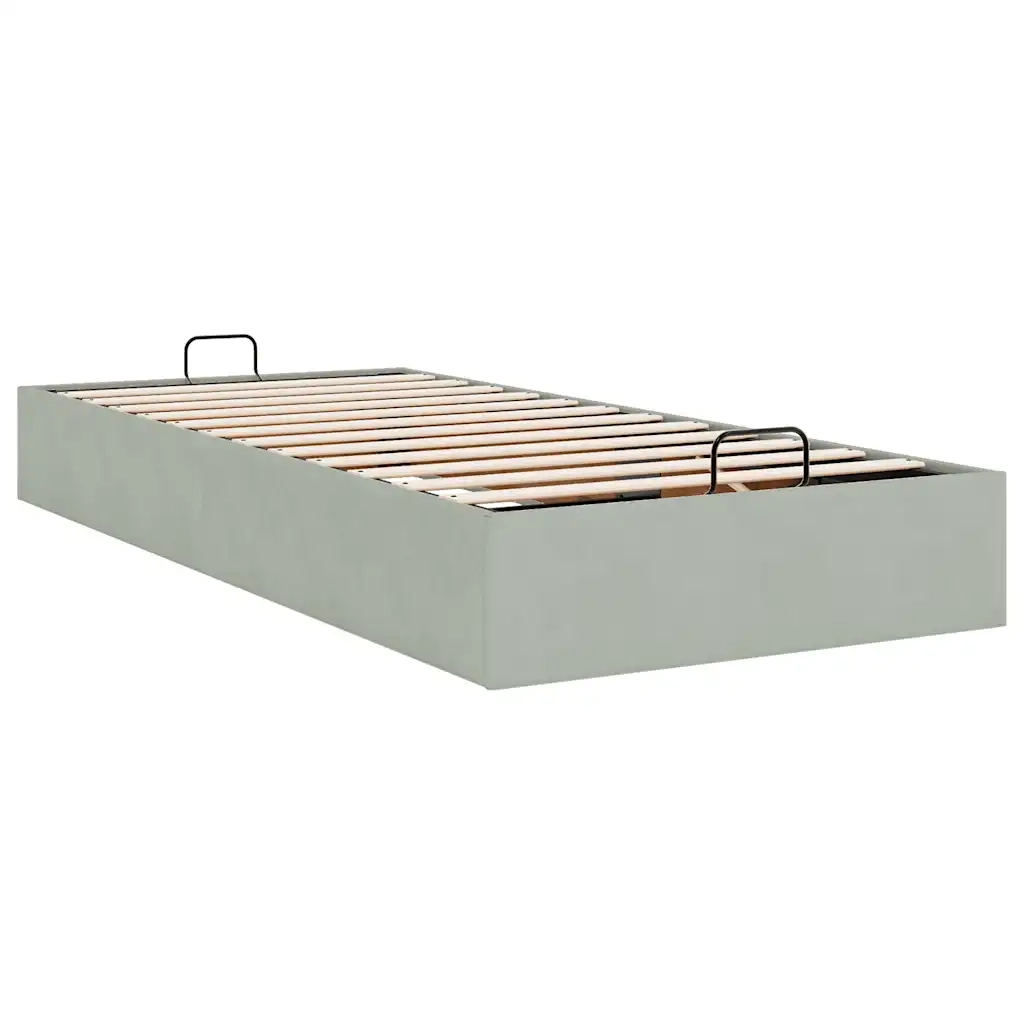 Struttura Letto Pouf Senza Materasso 90x190 cm Velluto 3310931