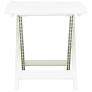 Tavolo da Giardino Bianco 79x72x70 cm Plastica 48790