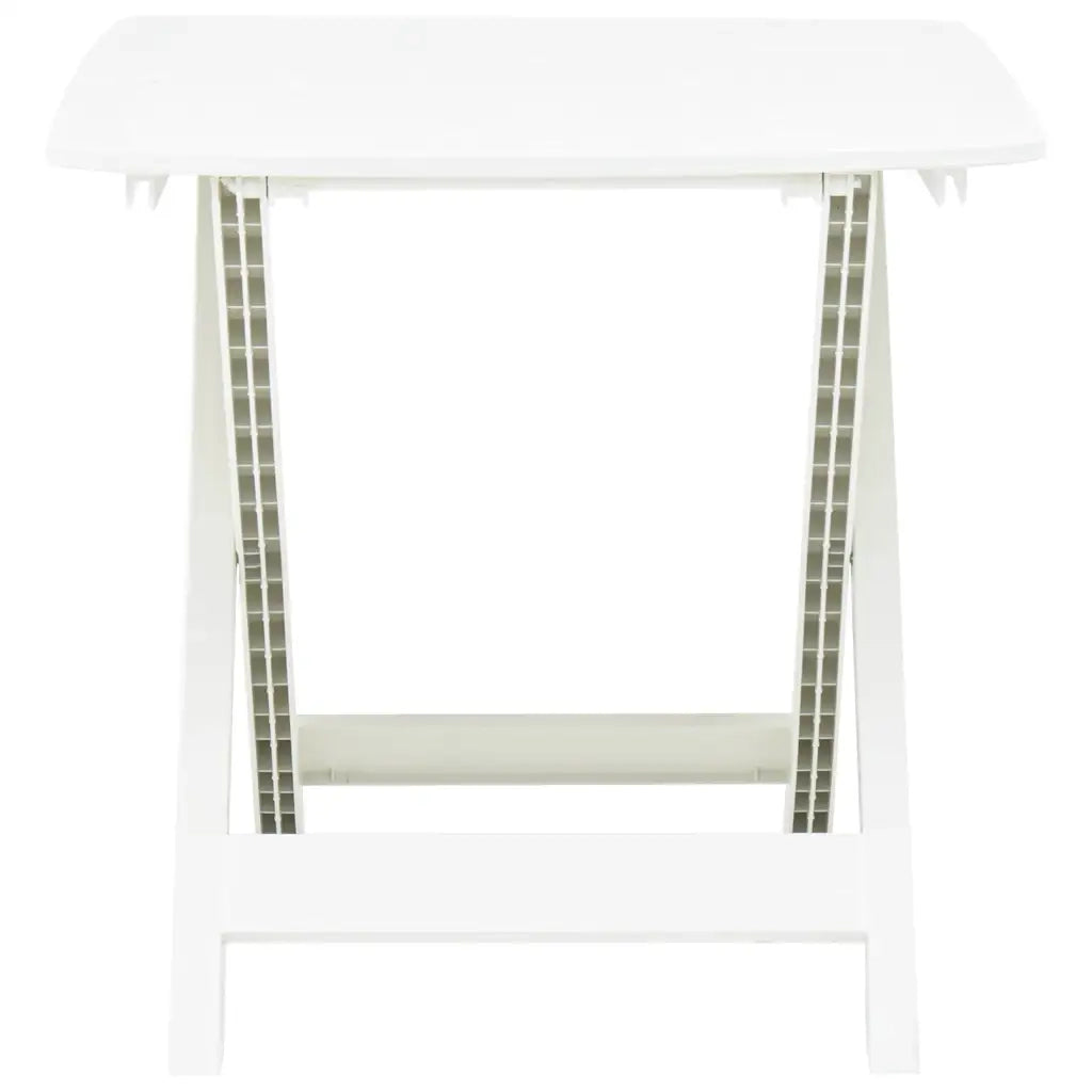 Tavolo da Giardino Bianco 79x72x70 cm Plastica 48790