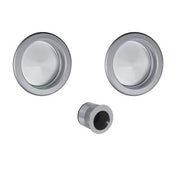 KIT MANIGLIE TONDO CIECO PORTE SCORREVOLI CROMO- 1,0 pz