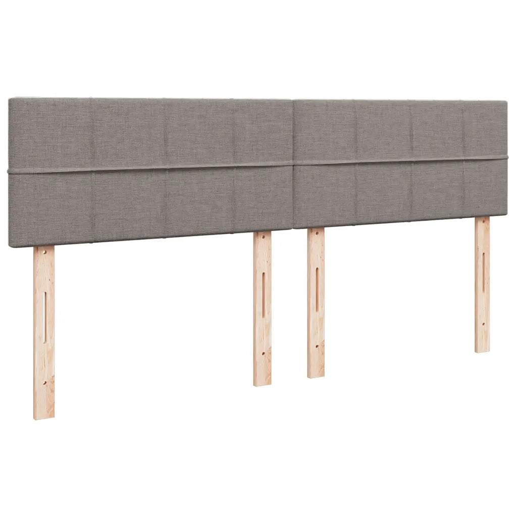 Giroletto a Molle con Materasso Tortora 200x200 cm in Tessuto 3287567
