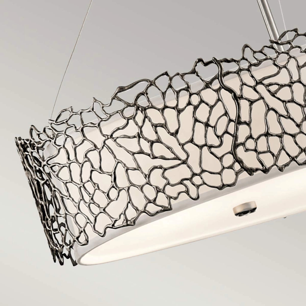 Lampadario classico Silver Coral Pewter 4xE27 60W Kichler