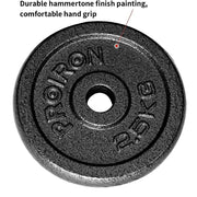 Trade Shop - Disco Bilanciere Manubri Piastre In Ghisa Peso Dischi Fitness Da 2,5kg Foro 25mm -
