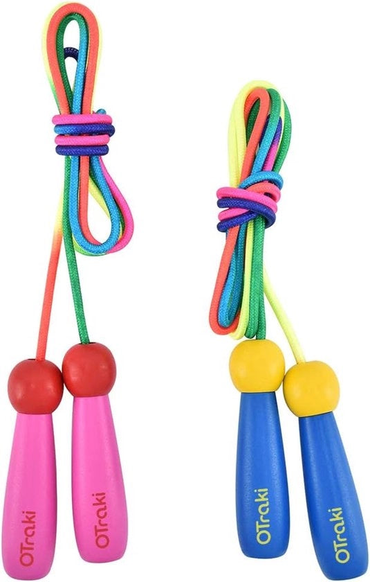 Bambini Trampolino Flessibile - 2 pezzi con maniglia in legno - 250 cm di lunghezza
