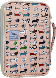 Etui con 96 tasche - Colorato - Grande capacità - Cerniera - Aquarello - Pastelli colorati - Pastelli a gomma - Pennarelli - Artista - Gatto persiano