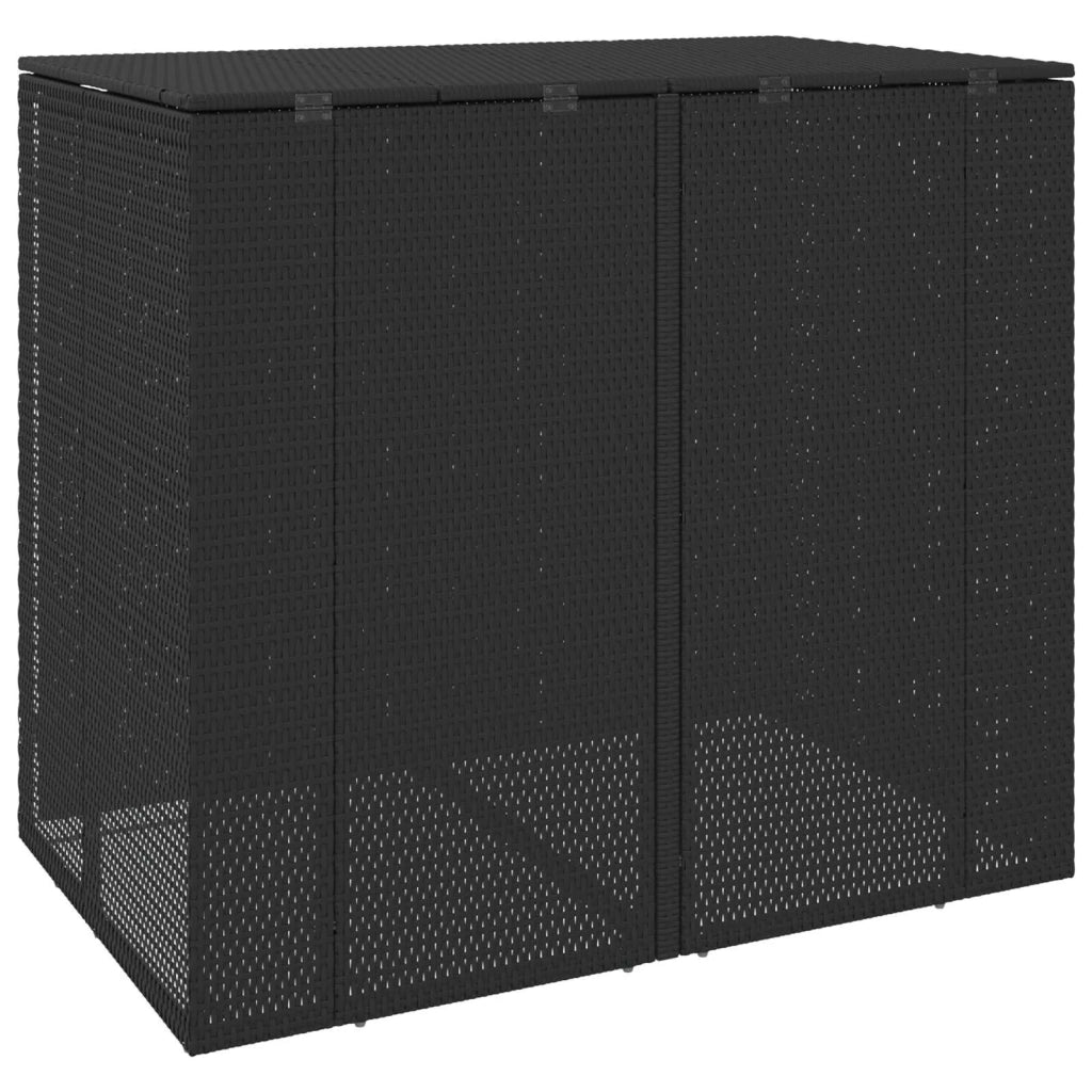 Cassa per Spazzatura 2 pcs Nero 130 x 80 x 115 cm Polietilene 42008242