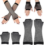 Manopole per lavori di fatica - Senza dita - Manopole lunghe e corte - Manopole nere - Buona elasticità - Comfortevole comfort di portata - Manopole