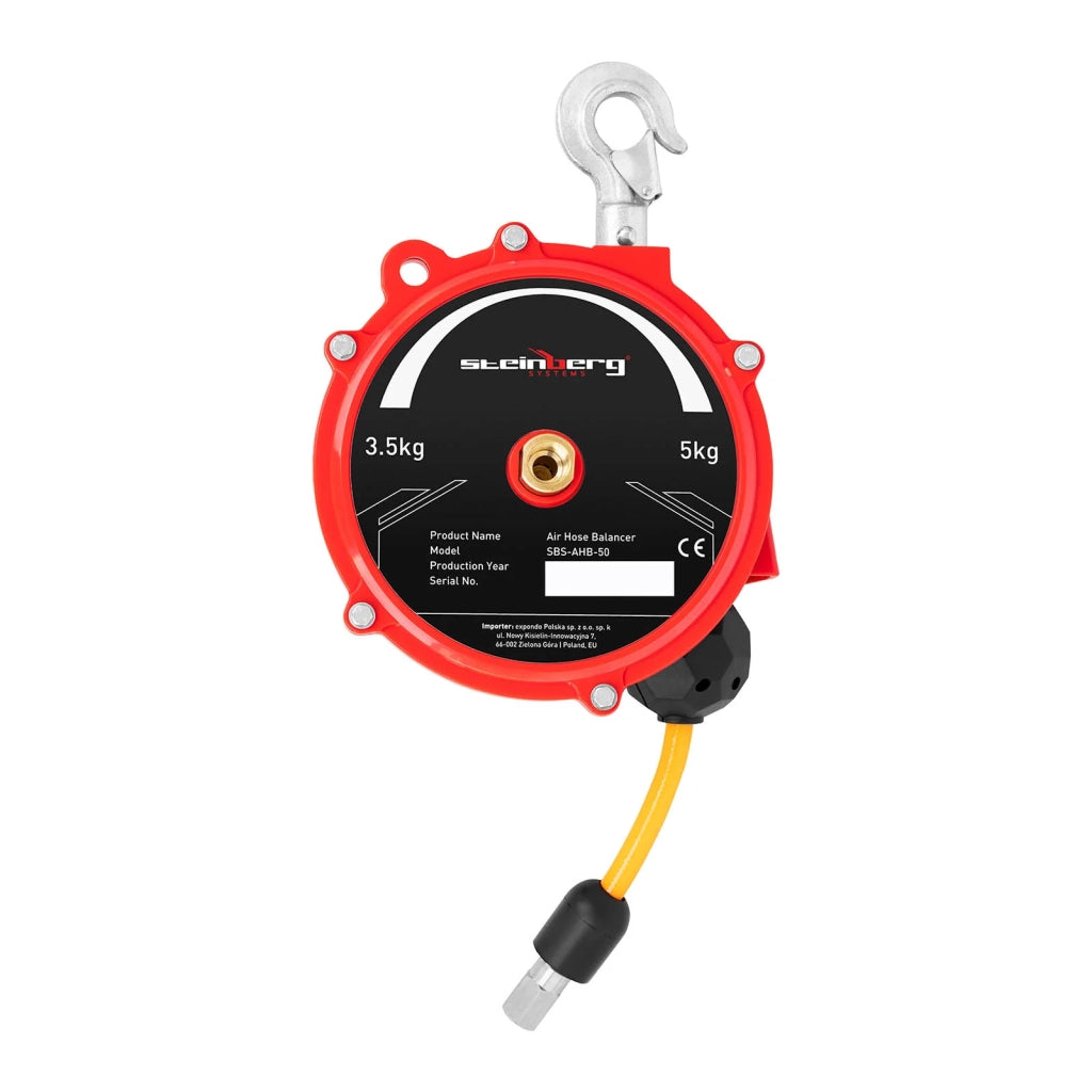 Avvolgitubo pneumatico per bilanciamento del carico compensatore di aria compressa 3,5 - 5 kg 1,3 m (3,5 - 5 kg lunghezza tubo: 1,3 m dimensioni tubo: 8 x 12 mm) 14_0006794