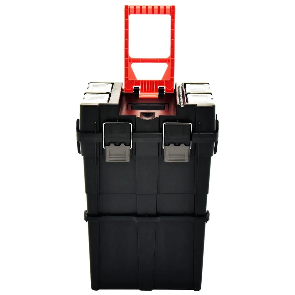 Valigetta portautensili con maniglia 46 x 36 x 41 cm nera e rossa 02_0003234
