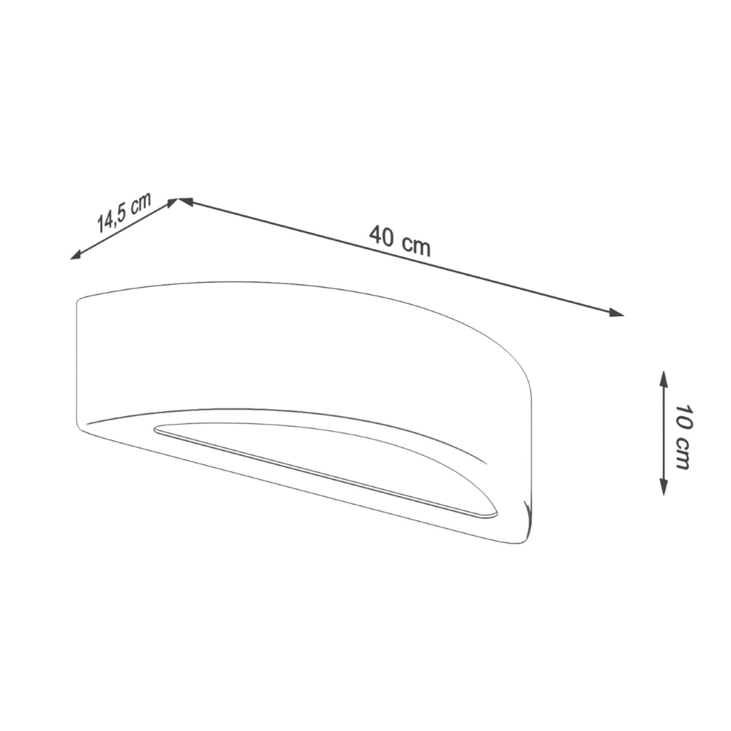 Applique LUMERA Pure Lume cemento grigio E27 PU.0994