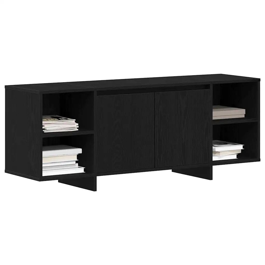Mobile TV-Credenza per TV-Console TV Rovere Nero 120 x 30 x 40,5 cm Legno multistrato 517032