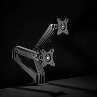 Braccio monitor da scrivania Supporto per 2 schermi da 17-27" conforme a VESA, con molla a gas