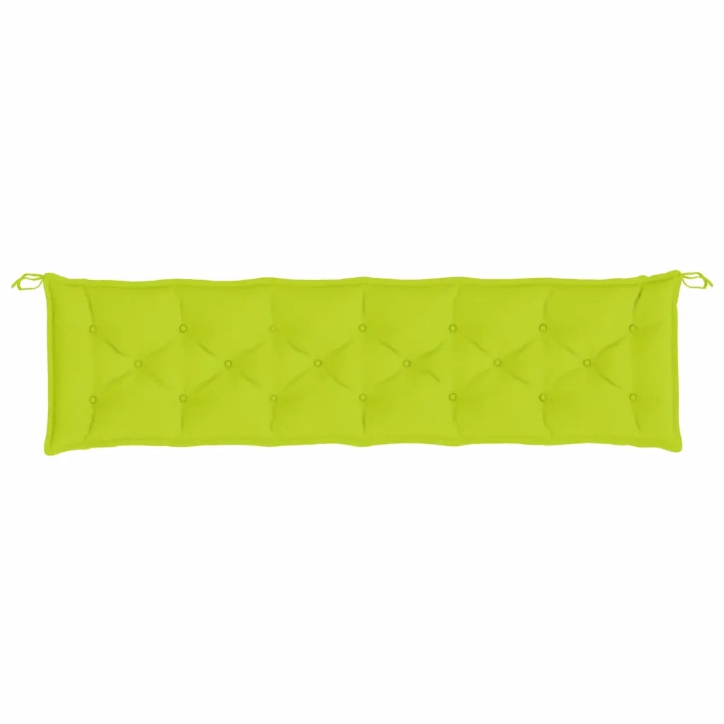 Cuscino per Panca Verde Intenso 200x50x7 cm in Tessuto Oxford