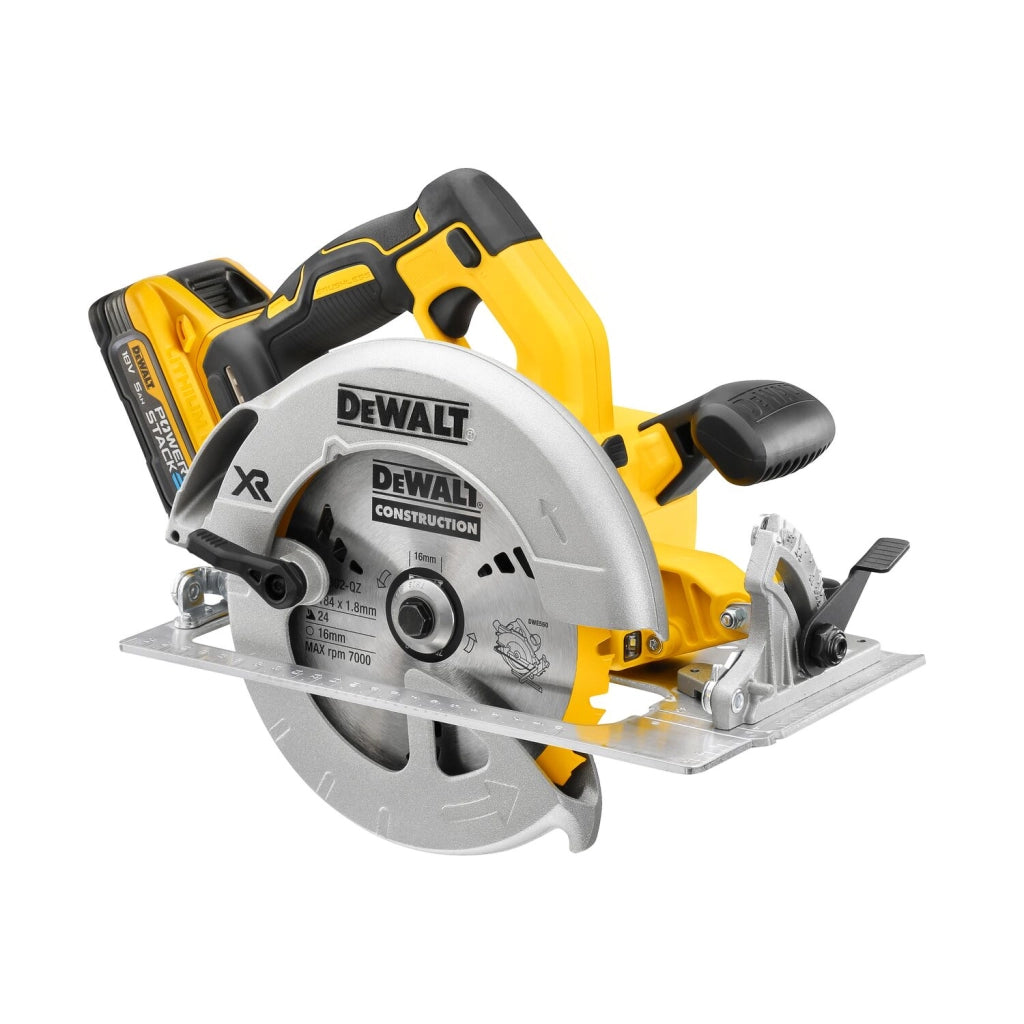 DEWALT DCS573H2T Sega circolare Brushless 18V Powerstack 5 Ah 190mm taglio 6 mm