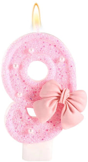 Candela per torta rossa - Decorazione per festa - Numerali per candele - Decorazione per matrimonio - Decorazione per laurea - 7,1cm di lunghezza