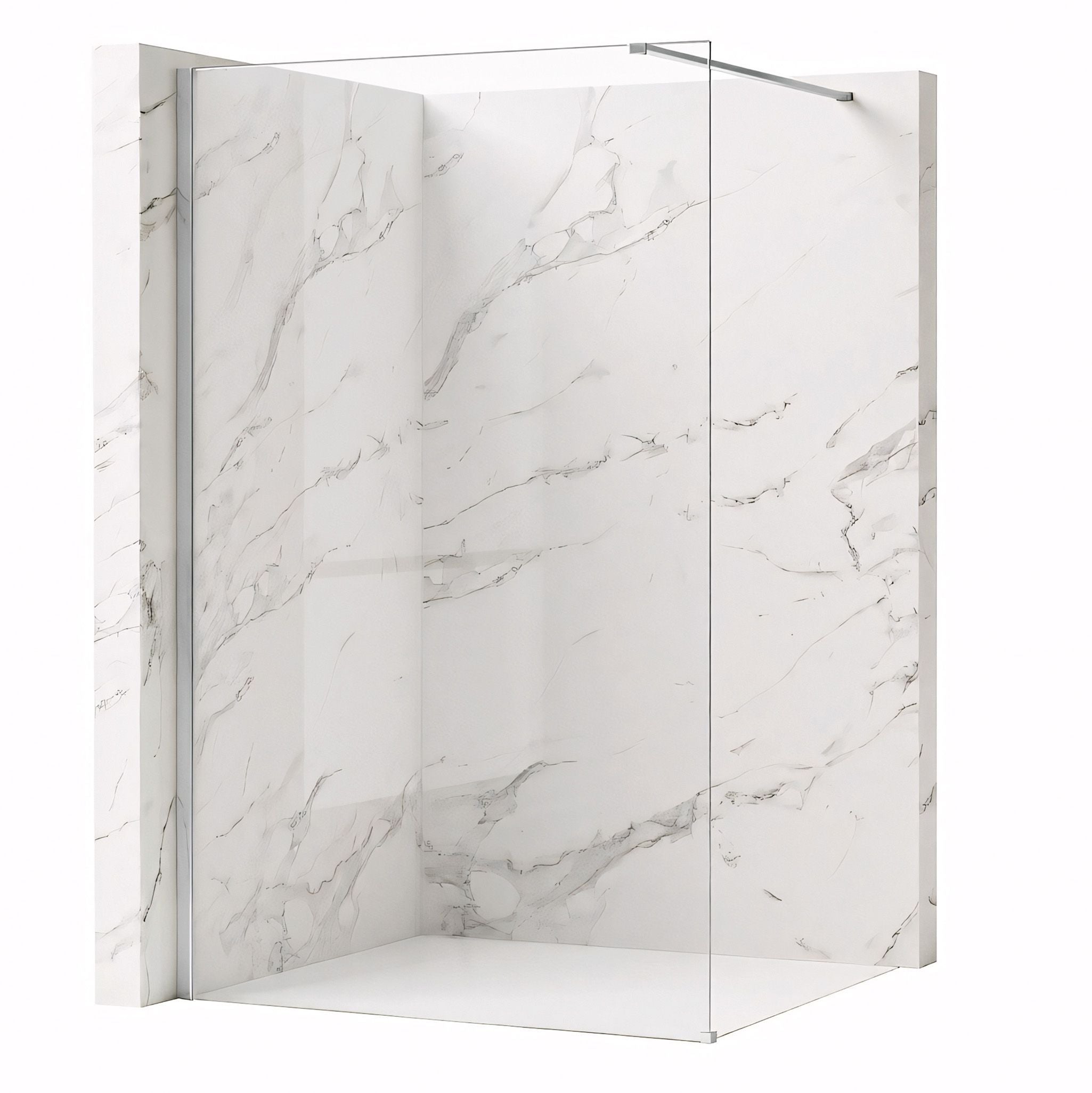 Parete Doccia Rea Flexi Transparent / Chrome 70