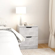 Comodino Grigio Cemento 40x40x50 cm in Truciolato cod mxl 30043