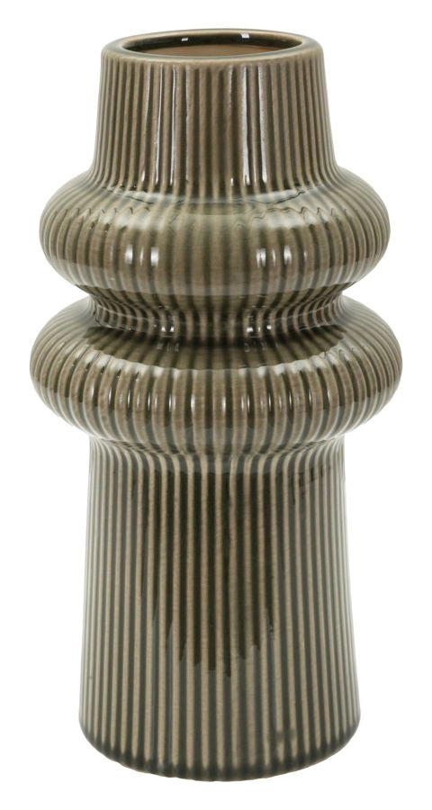 Vaso Armony Ø13x25 cm in Ceramica Verde