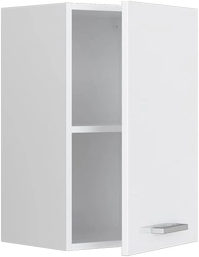 Pensile da cucina R-Line, Bianco lucido, 40 cm, per la libera combinazione all'interno di sistemi cucina modulari