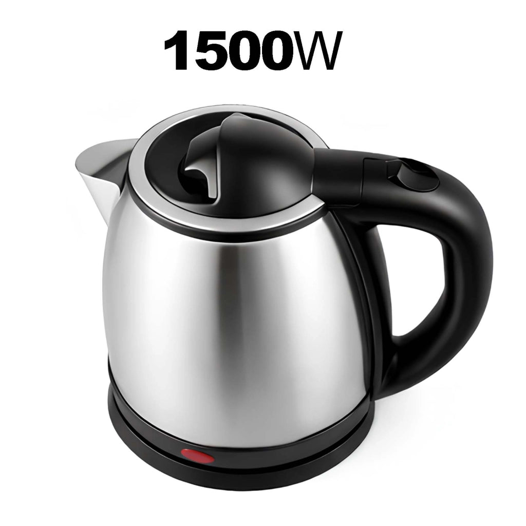 Bollitore Elettrico 2L Inox 1500W a Ebollizione Rapida con Spegnimento Automatico Nero / Argento Cheffinger