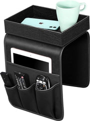 Organizzatore per accessori con supporto rimovibile e poggiatesta in PU pelle antiscivolo con ripiano rimovibile