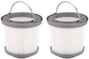 Filtro Hepa per Sostituzione - Filtro per Aspirapolvere - Pacchetto Flexi da 2 - Materiale ABS di Alta Qualità - Campo di Azione Effettivo 101-150 m² - Dimensioni 8,2 x 7 x 8 cm