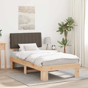Letto con Testiera Rivestita Talpa 100 x 200 cm Pino massello 877512