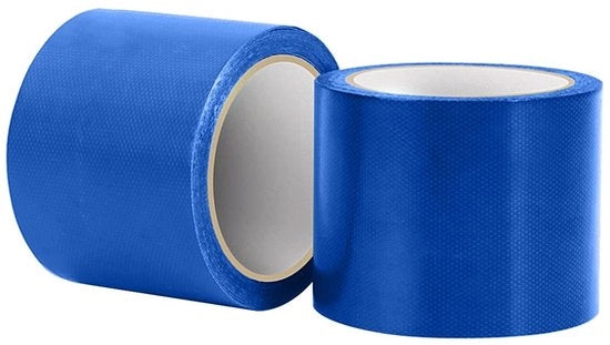 Nastro adesivo acqua resistente - Universale strisce di adesione - Forte attacco - 15 cm x 10 m - Impermeabile - Per riparazioni - Blu