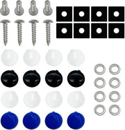 Set di 8 viti di marcatura - Resistente al furto e in acciaio inossidabile - Inclusi coperchi