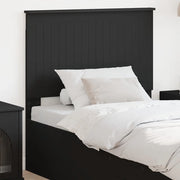 Testiera-Testata-Testiera Decorativa Rovere Nero 90 cm Legno multistrato 148117