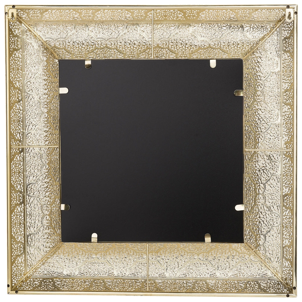 Specchio da parete da appendere a parete cornice decorativa quadrata dorata da 60 cm elemento di o