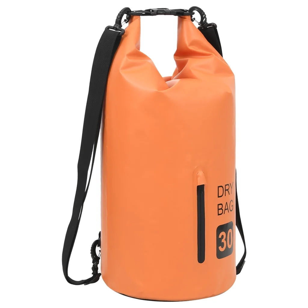 Borsa Impermeabile con Cerniera Arancione 30 L in PVC cod mxl 59343