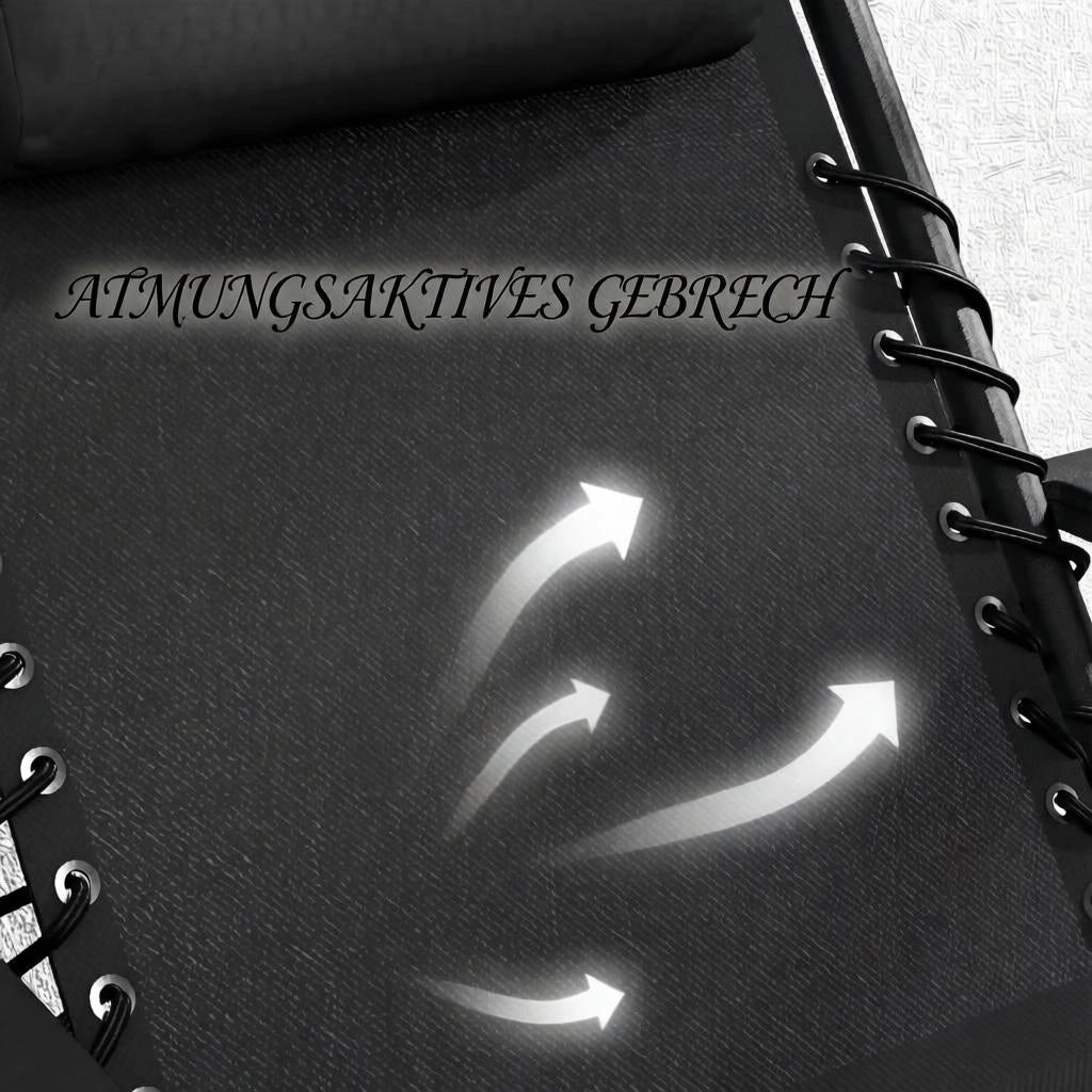 SDRAIO PIEGHEVOLE Set da 2 pezzi con tavolino 47x47x54 cm Nero