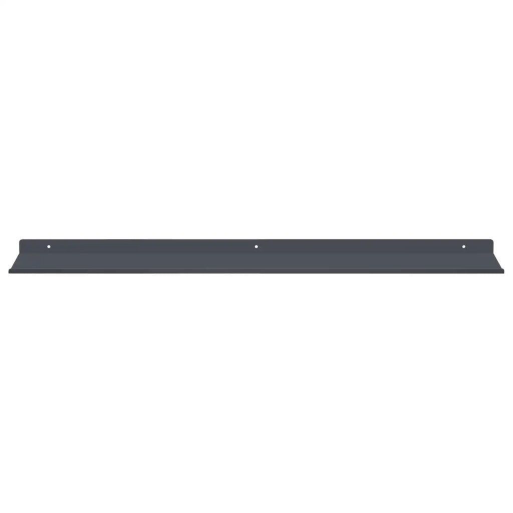 Mensola sospesa 2 pcs Antracite 80 x 18 x 2,5 cm Acciaio 8004036