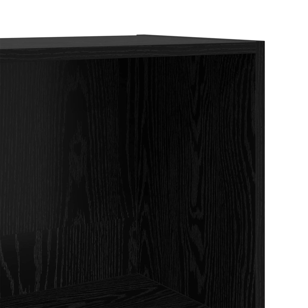 Libreria 80 x 30 x 114 cm Legno ingegnerizzato Rovere Nero 8003717