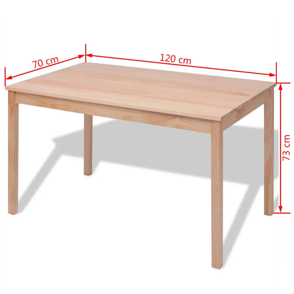Set da Pranzo 7 pz in Legno di Pino 242960