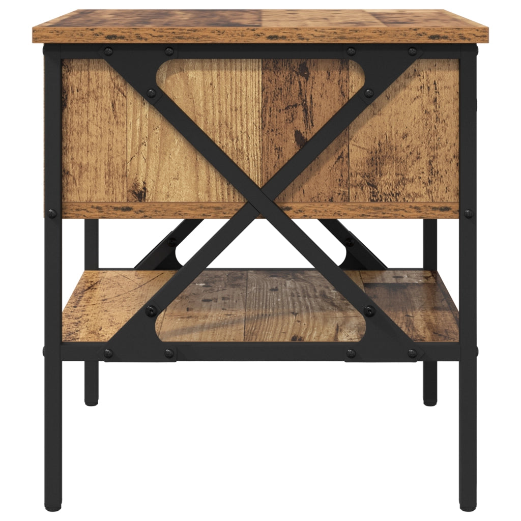 Comodini 2 pcs Legno Vecchio 40x42x45 cm Legno Ingegnerizzato
