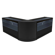 Set Banconi Nero Selene LED C1500 CM60 con Serratura e Vetrina Espositiva