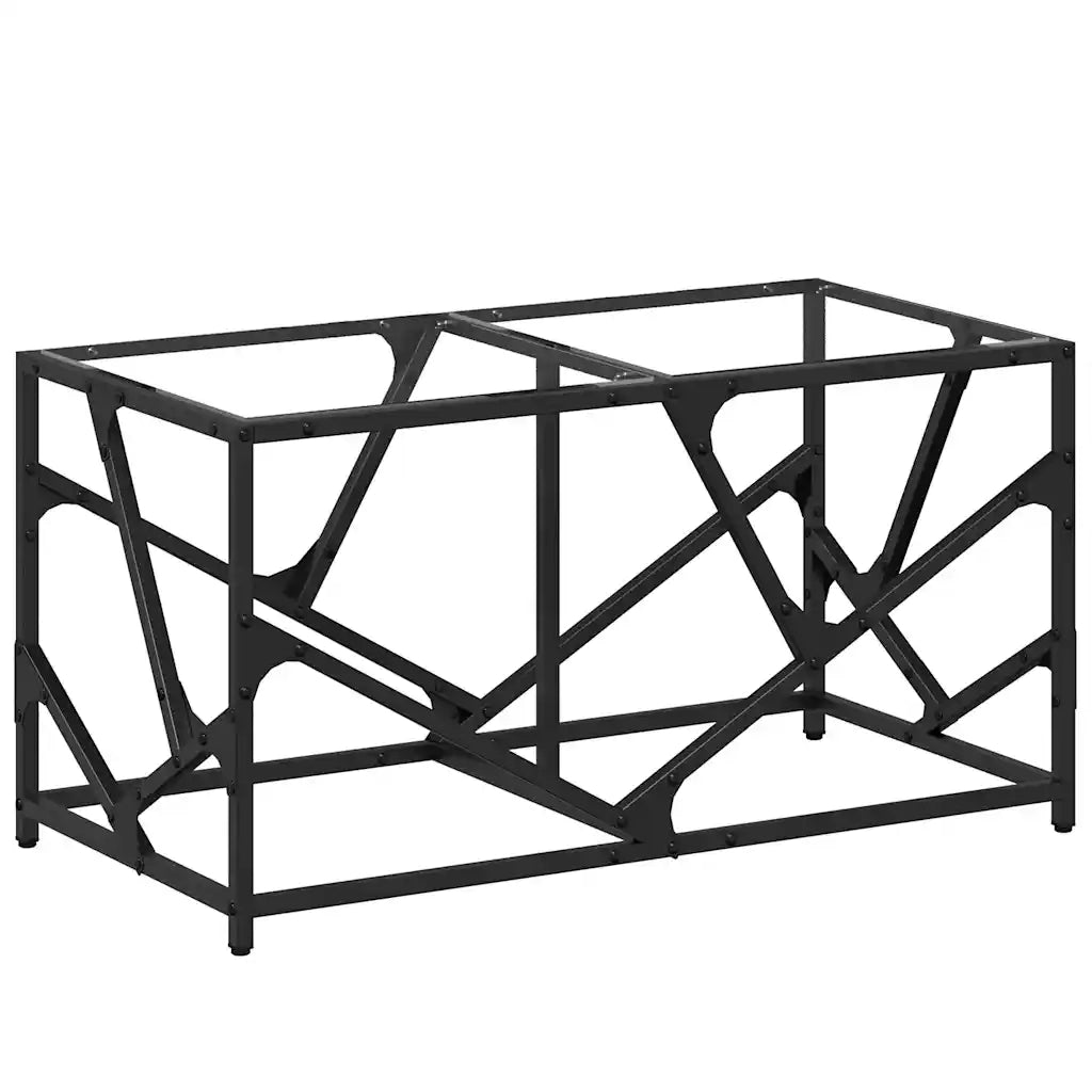 Tavolini con Piano Vetro Trasparente 2 pz 78,5x40x41 cm Acciaio 845994