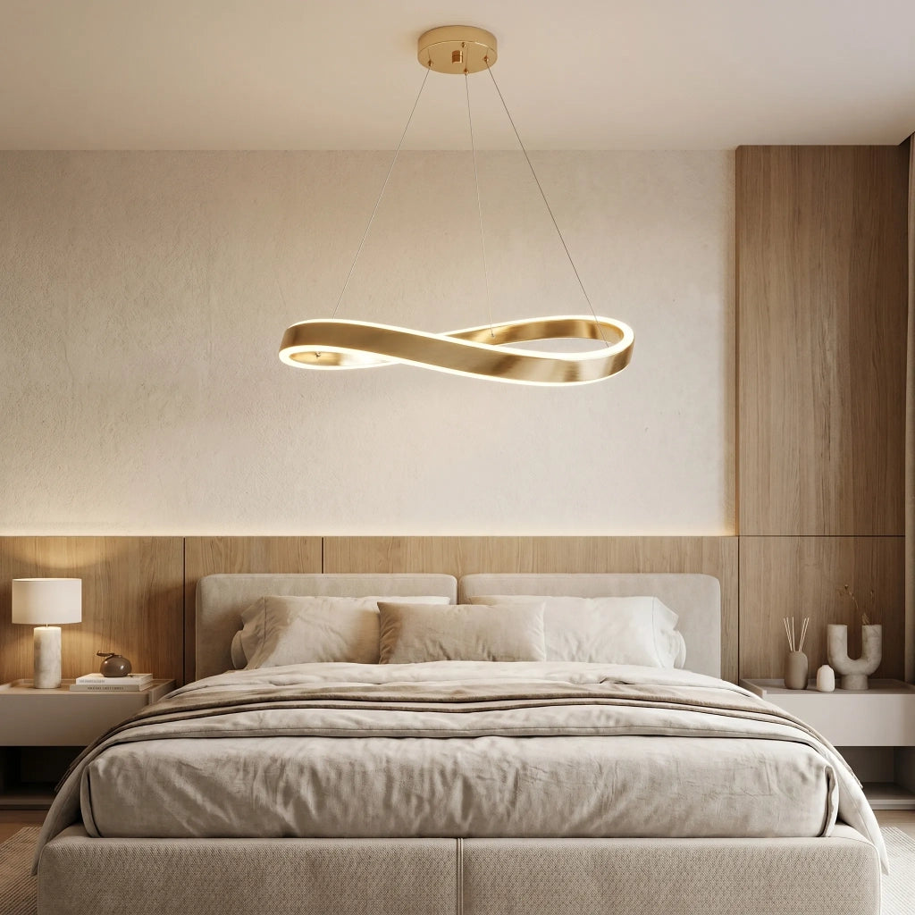 Lampada A Sospensione Da Soffitto Swe068-cp 80cm Gold