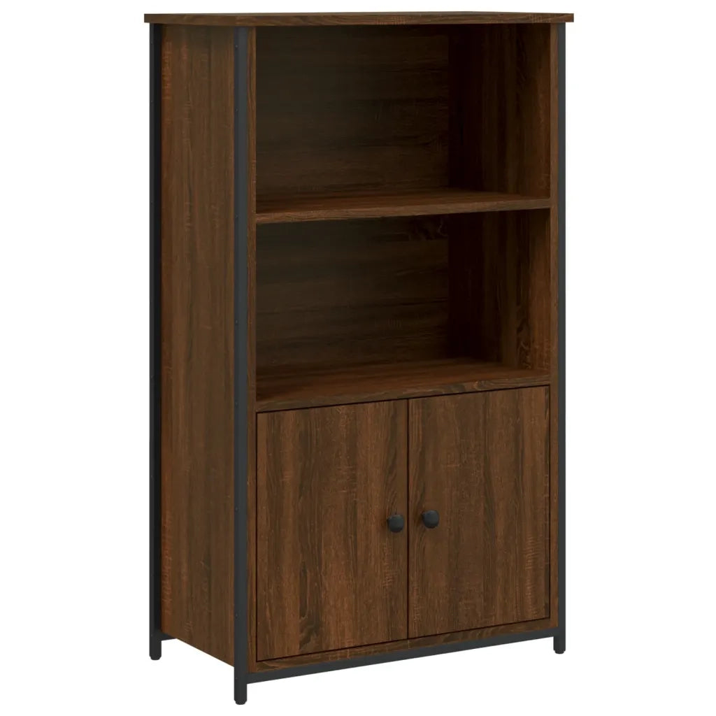 Credenza Rovere Marrone 62x32x103,5 cm in Legno Multistrato 834219