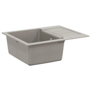 Lavello Grigio 620 x 500 mm 80% Quarzo e 20% Resina