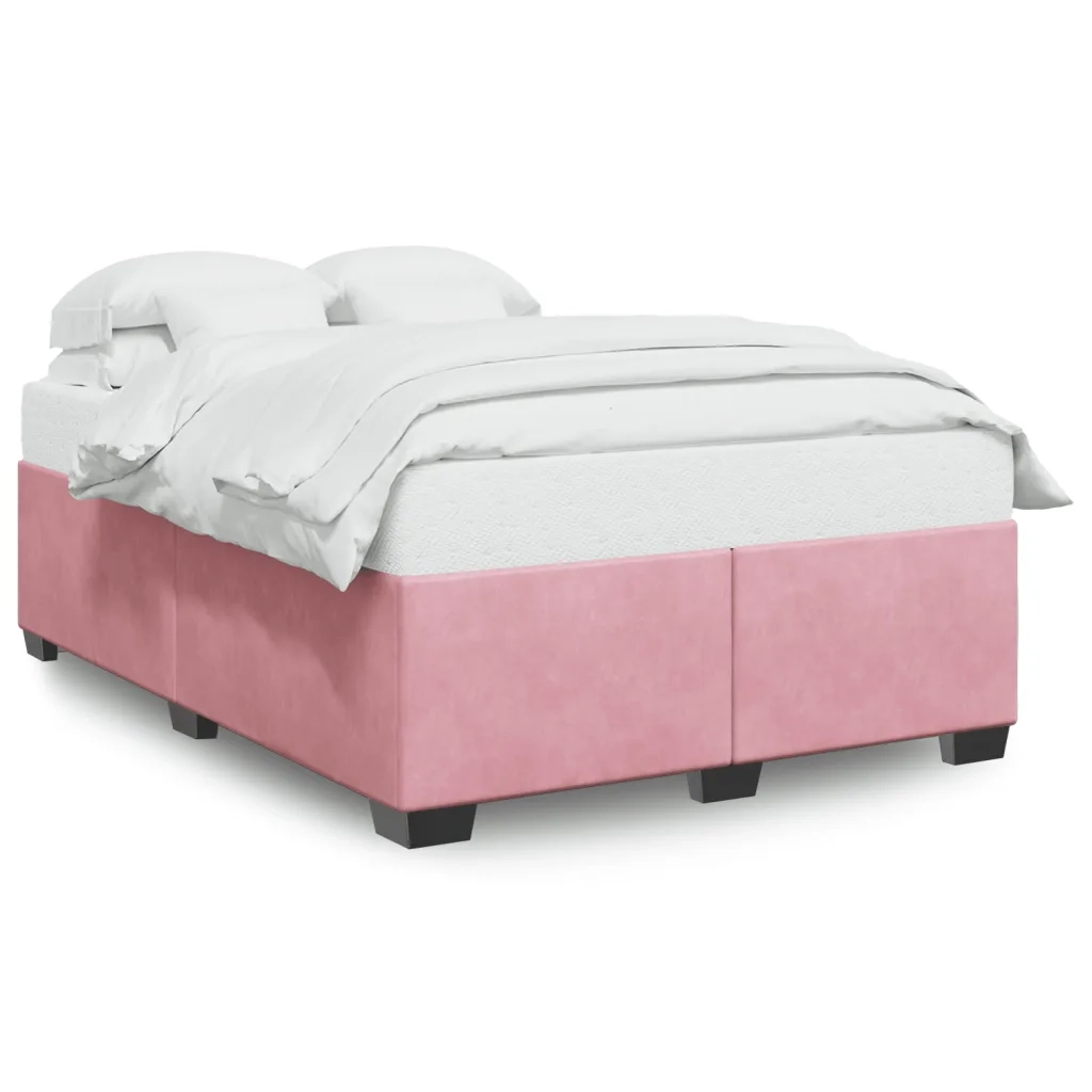 vidaXL Giroletto Rosa 140x200 cm in Velluto