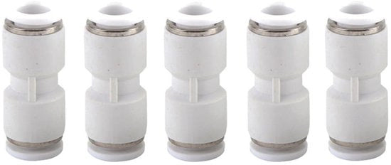 Adattatore pneumatico 5 pezzi - Snelkoppelingen - Adatto per macchine pneumatiche - Materiale metallico - Push Quick Connect - Prevenzione perdite