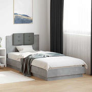 Struttura letto con testata Grigio Cemento 80 x 200 cm 3429578